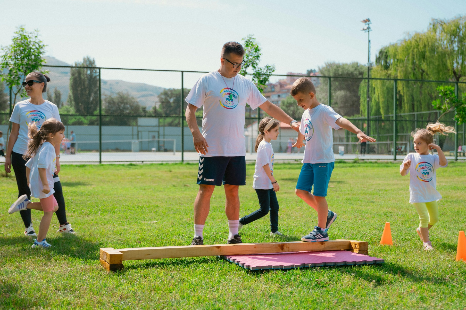 Adventure course balancing activity